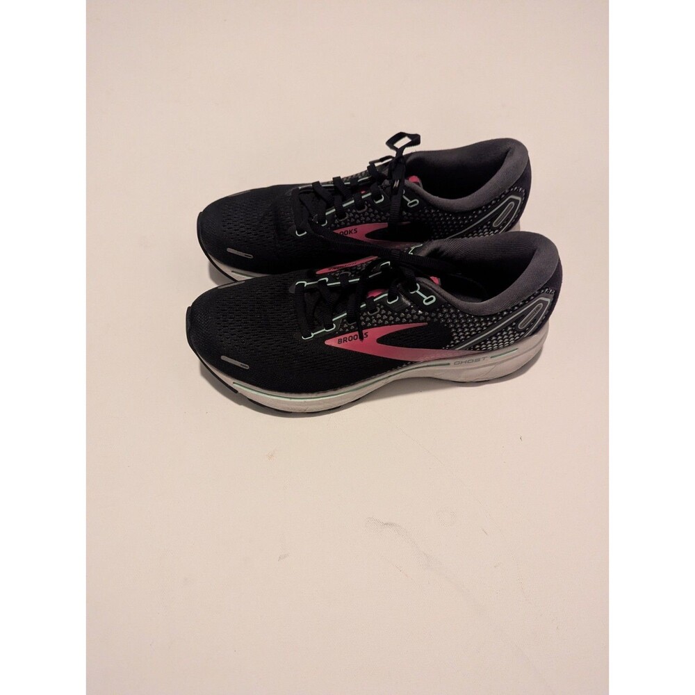 Size 10.5 - Brooks Ghost 14 Low Black Womens Athletic Running Shoes
